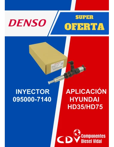 INYECTOR 7140 COMMON RAIL DENSO 9709500-714 / 095000-7140